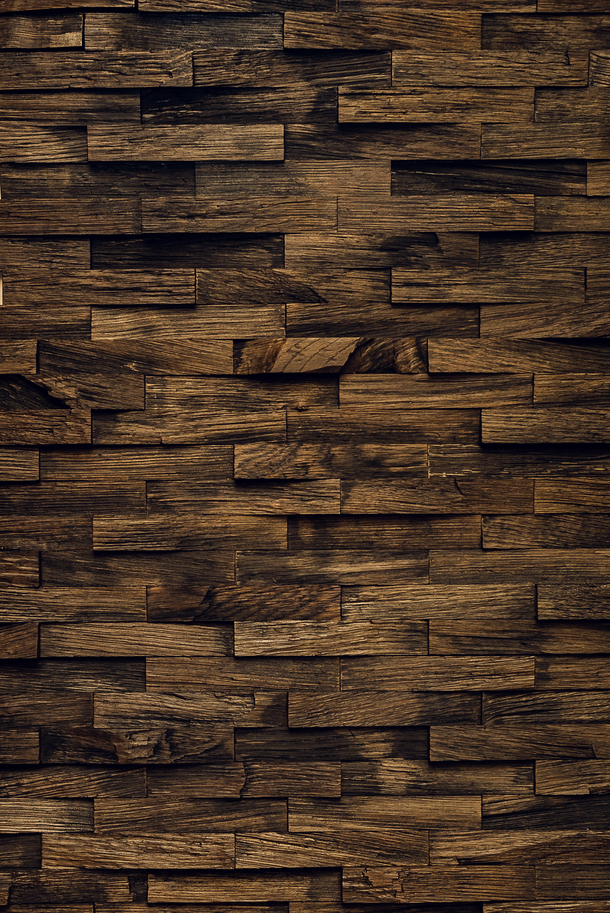 Стеновые деревянные панели 3D из дуба Корза Эбен