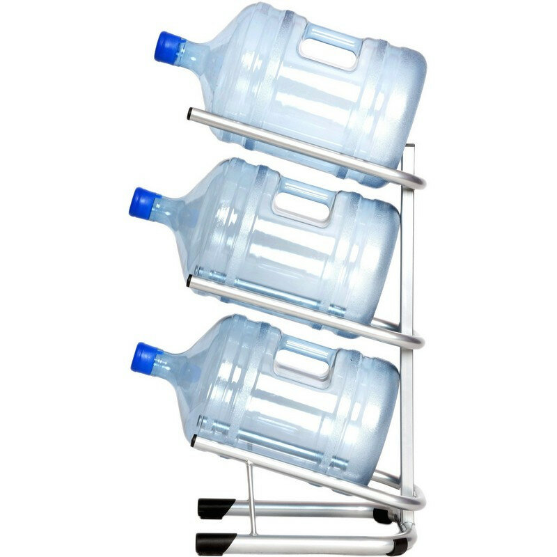 Стеллаж для бутиллированной воды KD_Бридж-3 на 3 тары,цвет серый - фотография № 2