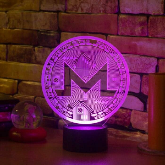 Ночник детский 3D Светильник Monero (Монеро)