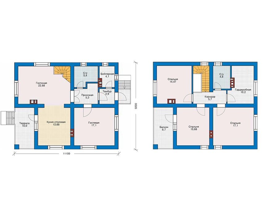 Проект дома Plans-61-35 (137 кв.м, газобетон) - фотография № 3