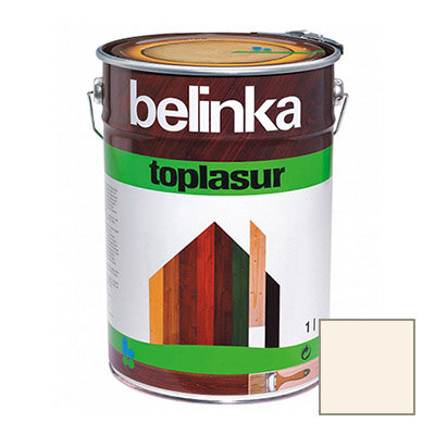 Декоративное покрытие Belinka Toplasur с воском №11 белое 1 л