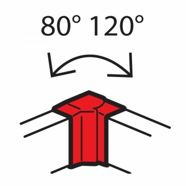 Legrand (Легранд) Внутренний изменяемый угол от 80° до 120° для кабель-каналов Metra 100x50 638031