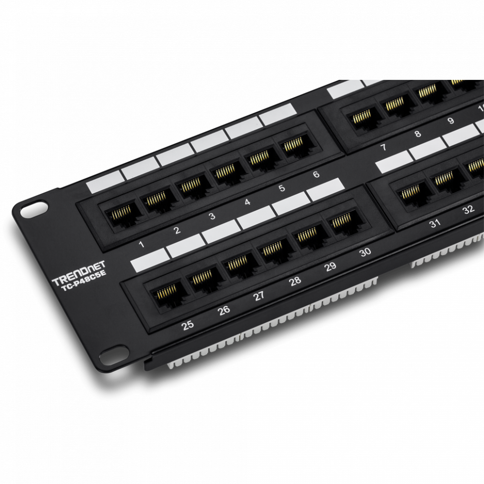 Неэкранированная 48-портовая коммутационная панель Cat5/5e TRENDnet TC-P48C5E — фото 4