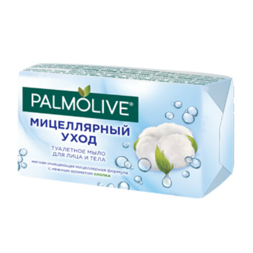 Palmolive Мыло Мицеллярный Уход с нежным ароматом хлопка, 90 г 1 шт