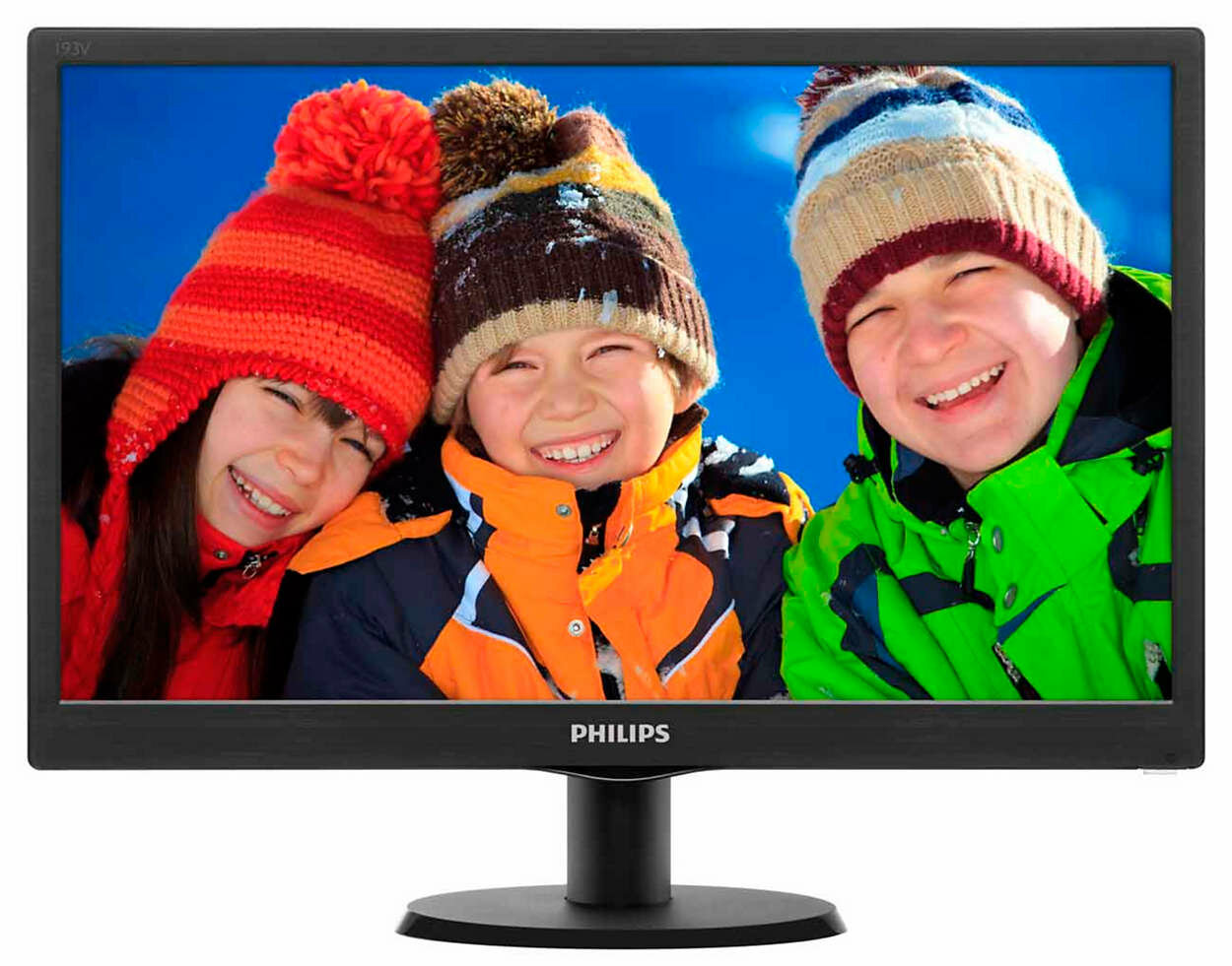  18.5" PHILIPS 193V5LSB2/10(62) Black (LED, LCD, 1366x768, 5 ms, 90/65, 200 cd/m, 10M:1) 