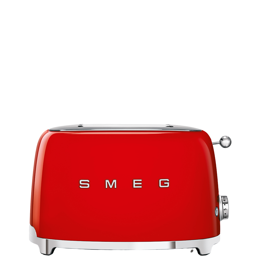 Тостер на 2 ломтика, Красный Smeg TSF01RDEU