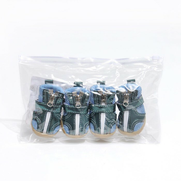 Ботинки "Мото", набор 4 шт, 5 размер (5,8 х 4,5 см), синие - фотография № 8
