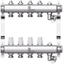 Коллектор нерж. Wester W903 1-3/4 в сборе на 4 выхода с 2 заглушками