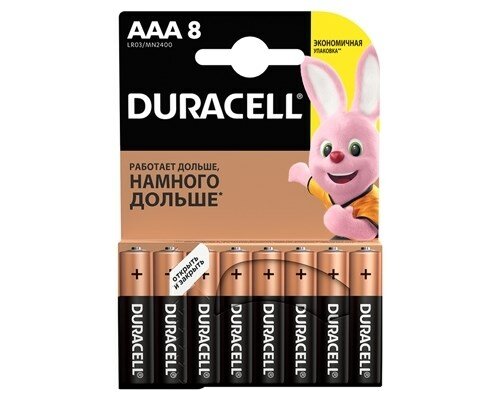 Батарейка Duracell LR03-8BL BASIC 8 шт.