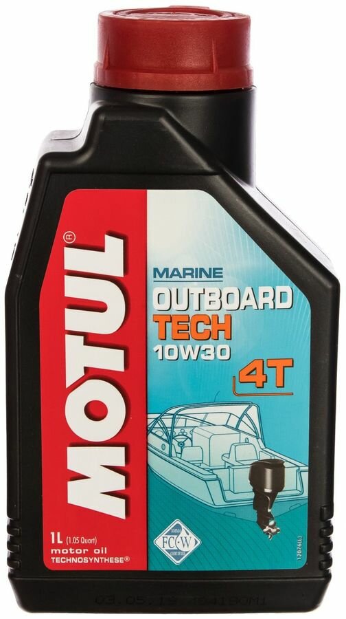 Motul Outboard Tech 4Т 10W30 1л TC-W3 для водной техники