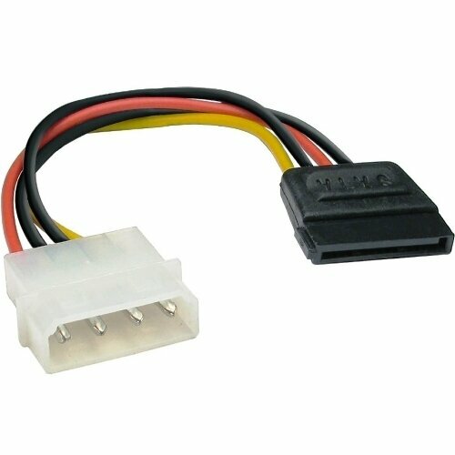 Кабель питания SATA ExeGate EX-CC-SATA-PS (Molex 4pin/SATA15pin 015м)