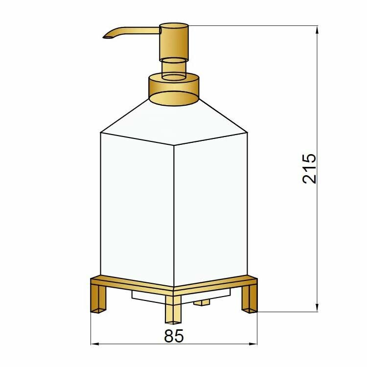 Дозатор для жидкого мыла Boheme 10226 хром - фотография № 2