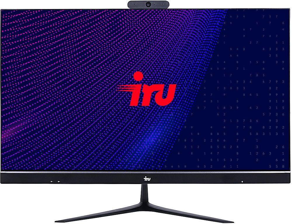 IRU Моноблок IRU Office P2310KL 23.8" Full HD Cel 3867U (1.8) 4Gb SSD120Gb HDG610 Free DOS GbitEth WiFi BT 60W Cam черный 1920x1080 1771760