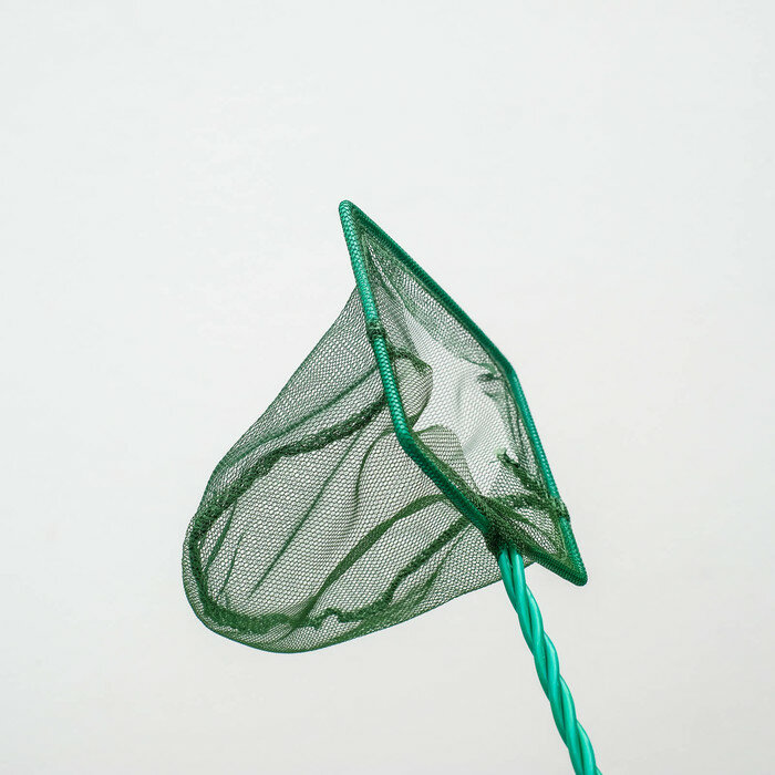 Сачок аквариумный 10 см, зелёный - фотография № 5