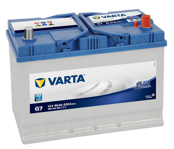 Аккумулятор автомобильный Varta Blue Dynamic G7 6СТ-95 обр. (115D31L) 595 404 083 313 2 95Ач обр.