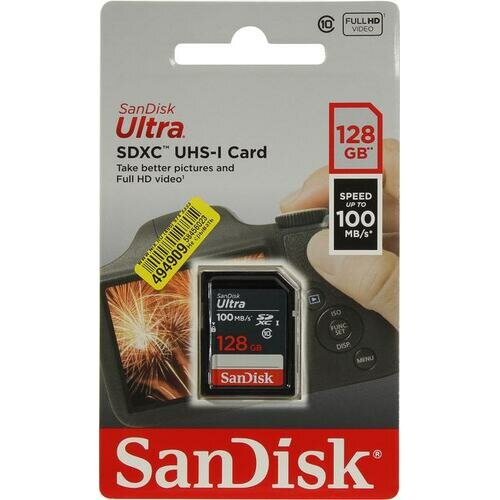 SD карта Sandisk Ultra SDSDUNR-128G-GN3IN