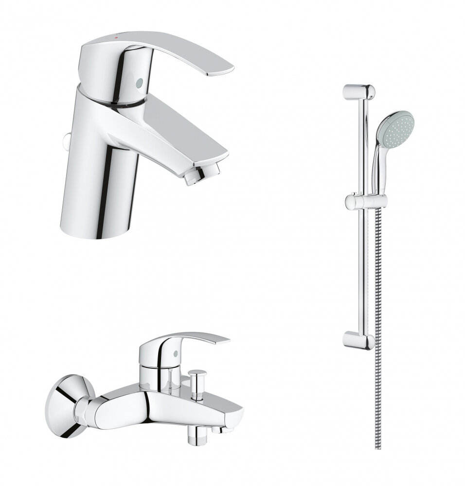 Комплект смесителей Grohe Eurosmart New 124446 3 в 1