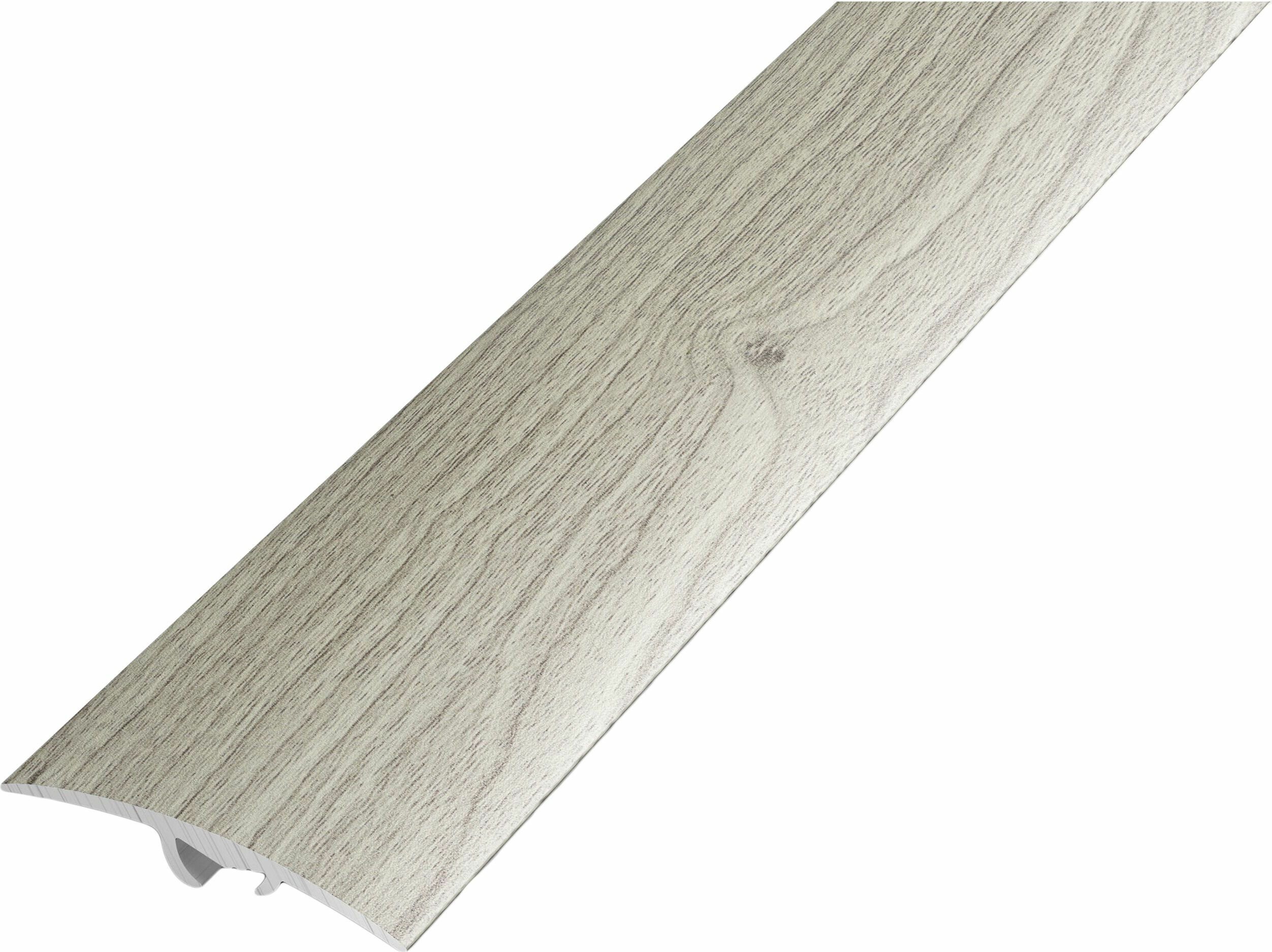 фото Порог разноуровневый лука ПР 06 1800.R195 серебристая сосна алюминий 1800х41 мм