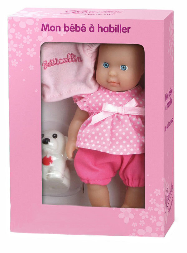 Кукла Petitcollin My first Baby with Dog (Петитколлин Малыш c Собачкой)