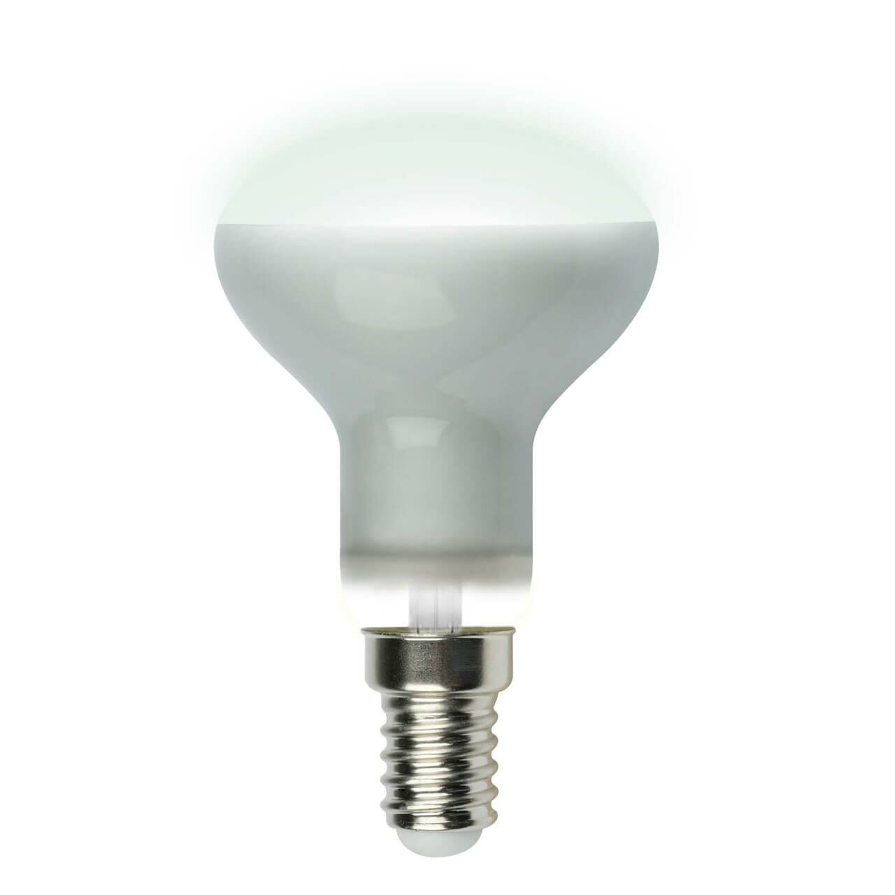 Uniel Лампа светодиодная рефлекторная (UL-00001492) Uniel E14 6W 4000K матовая LED-R50-6W/NW/E14/FR PLS02WH