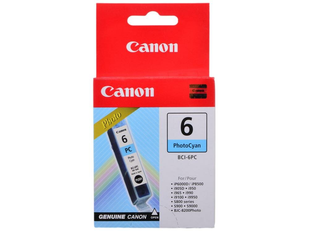 Картридж Canon BCI-6 PC 270стр Светло-голубой