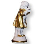 Статуэтка из фарфора Девочка, белая с золотом Tiche Porcellane 667A/TICHE - изображение
