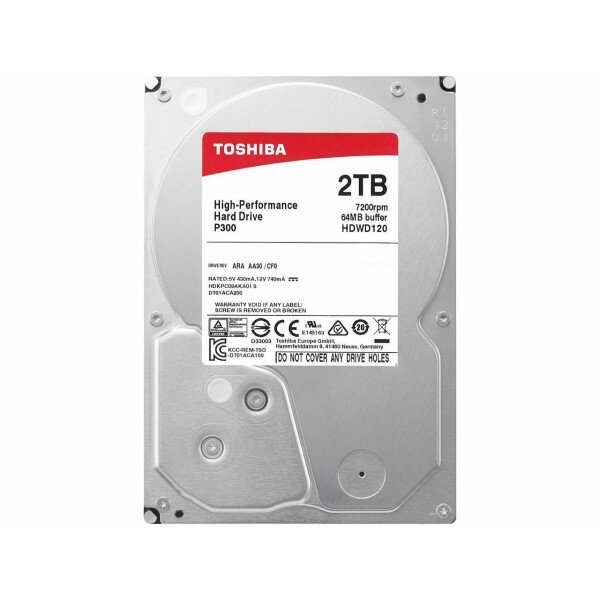   Toshiba SATA-III 2Tb HDWD120UZSVA P300 (7200rpm) 64Mb 3.5