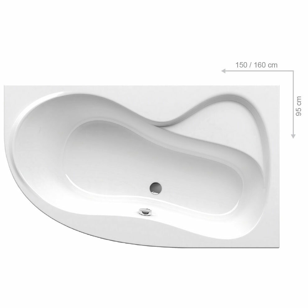 Акриловая ванна Ravak Rosa 95 150x95 P C561000000 (правая)
