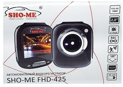 Видеорегистратор SHO-ME FHD-425 черный