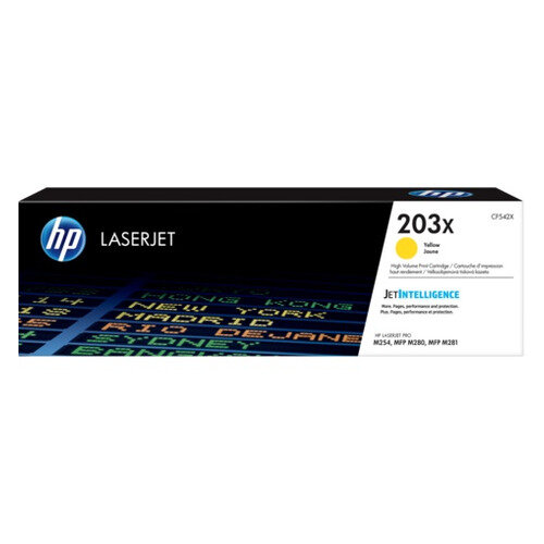 Картридж HP 203X, желтый / CF542X