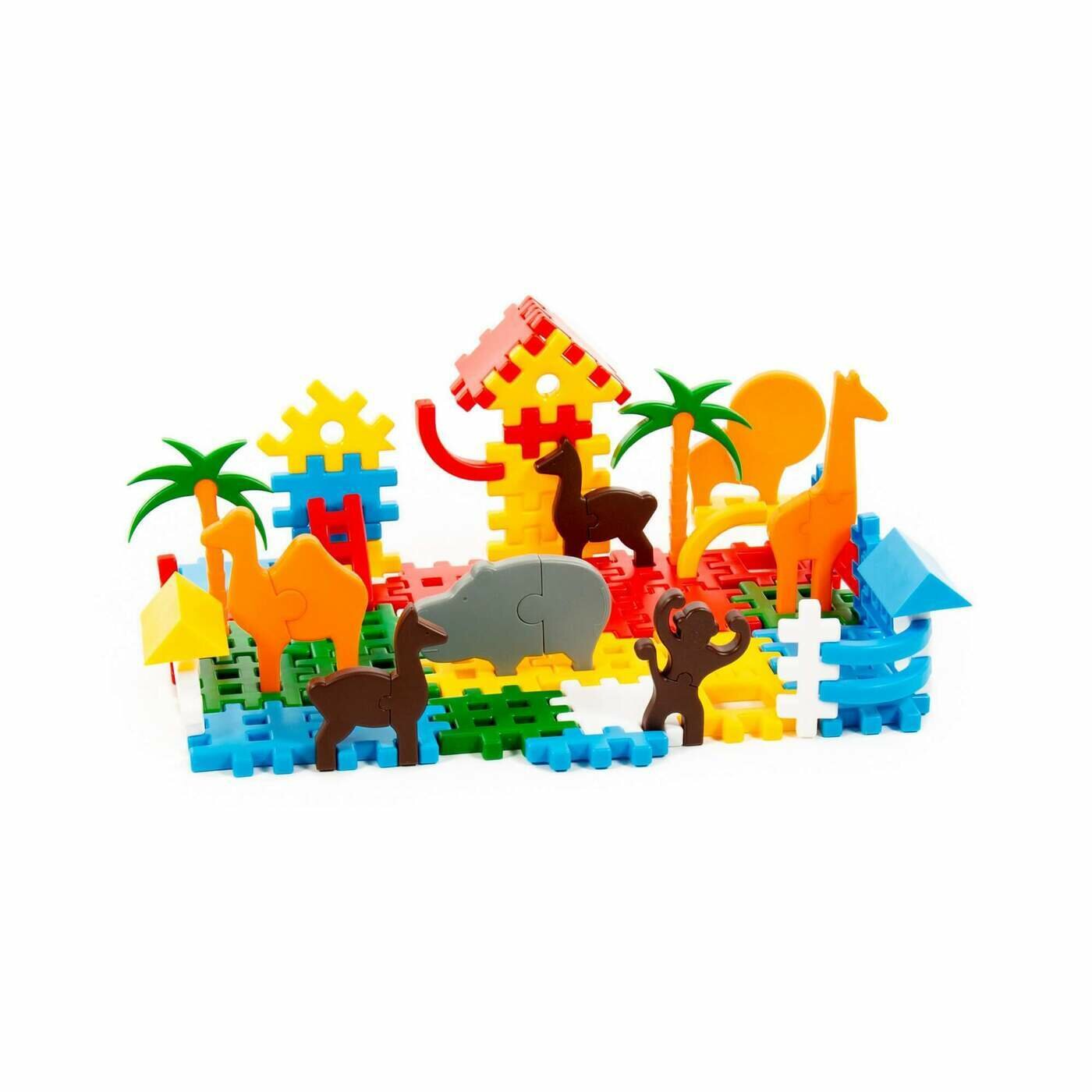 Конструктор Полесье Зоопарк, 117 деталей 123-664 Островок