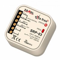 Zamel EF Контроллер проводного+беспроводного локального (+центрального для SRP-01) управления жалюзи (230В/5А), в монт. коробку (SRP-03)