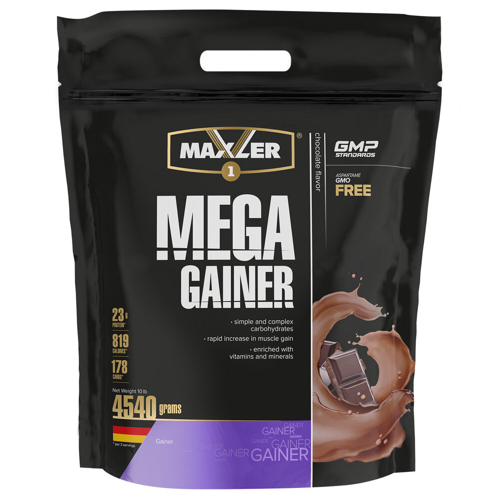 Maxler Mega Gainer, 4540 г (Клубника)