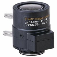 Объектив TRASSIR TR-L4M2.7D2.7-13.5IR 1/2.7", CS, с поддержкой АРД, АРД-DC, F1.4, 2.7~13.5мм, 113.5°~31.7°