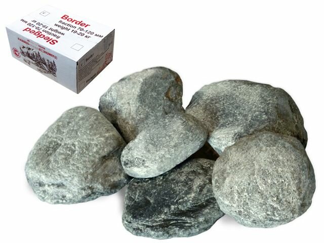 Камень для бани Родингит обвалованный коробка по 20 кг ARIZONE (62-102002)