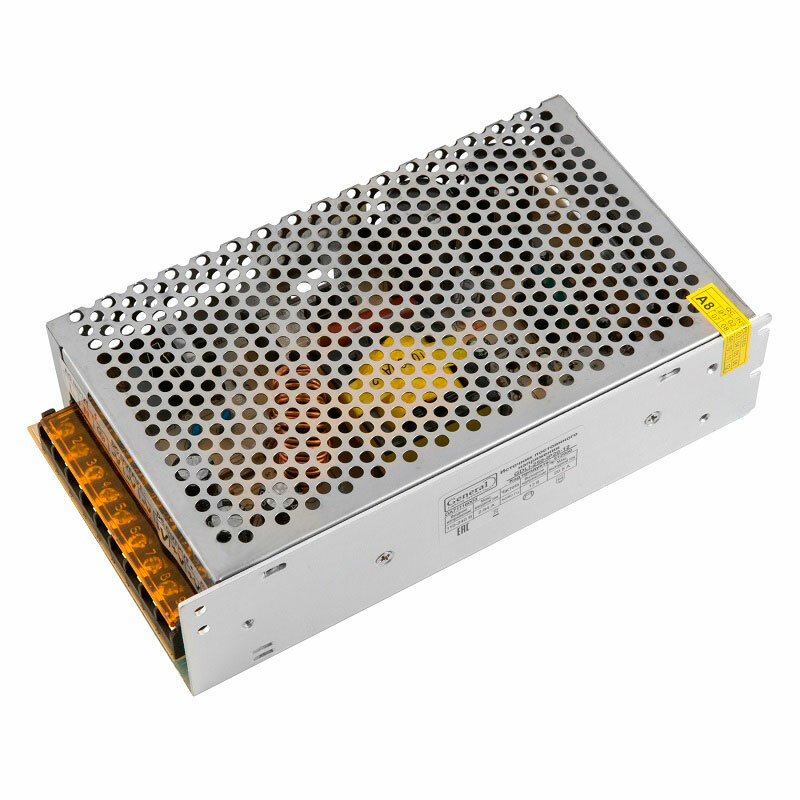 Блок питания для светодиодной ленты GENERAL 250W IP20 12V защитный кожух