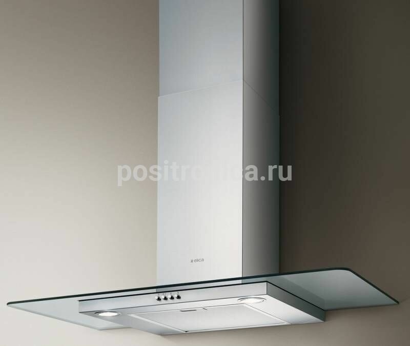 Каминная вытяжка Elica Flat Glass Plus IX/A/90 нержавеющая сталь (prf0097368a)