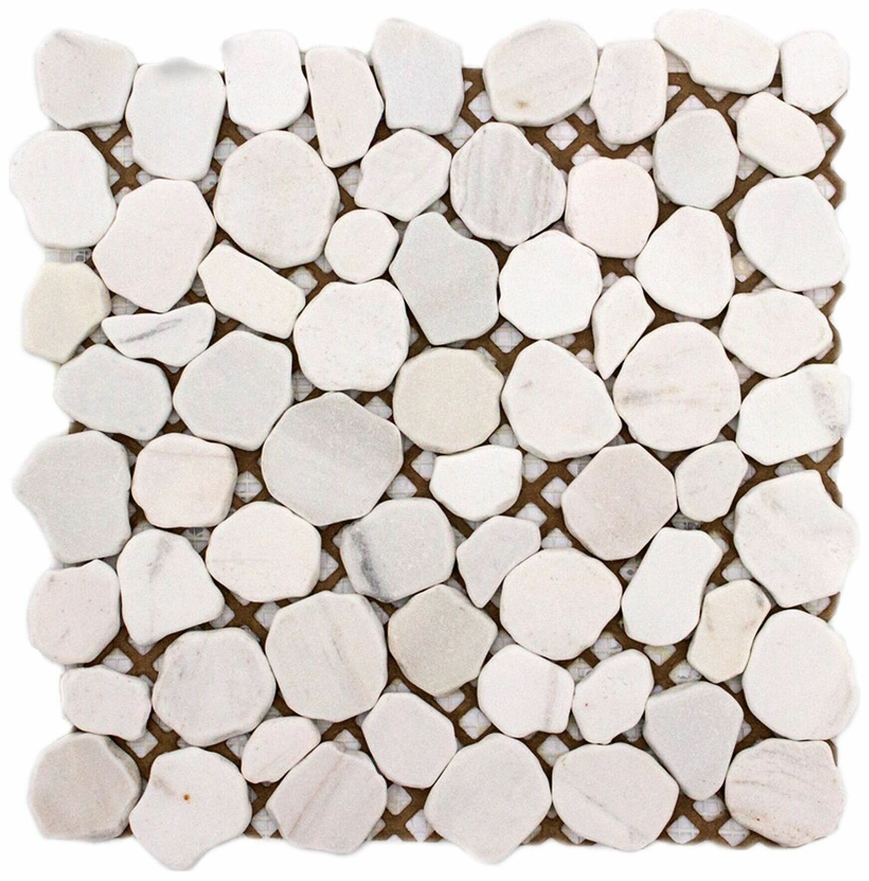 Каменная мозаика Stone4Home белый 30,5х30,5 см