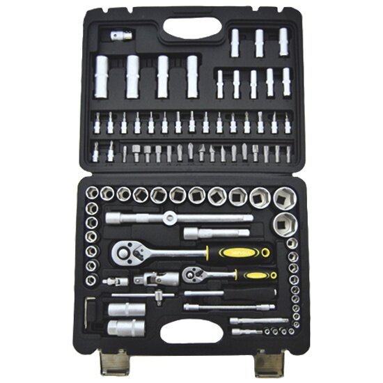 Набор торцевых головок TOOL KIT ER-TK4094 1/4", 1/2"DR 6-гранный 94 предметов