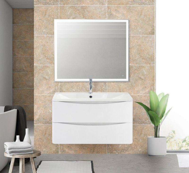 Тумба под раковину BelBagno ACQUA-800-2C-SO Bianco Lucido