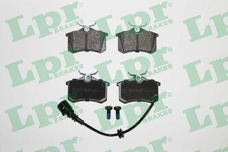 Колодки тормозные задние с датчиком VW Lupo/Polo/Polo IV 98>12 Skoda Fabia I/Fabia I Combi/Fabia I Praktik 99>08 Seat Cordoba/Ibiza III 02>09 LPR 05P853