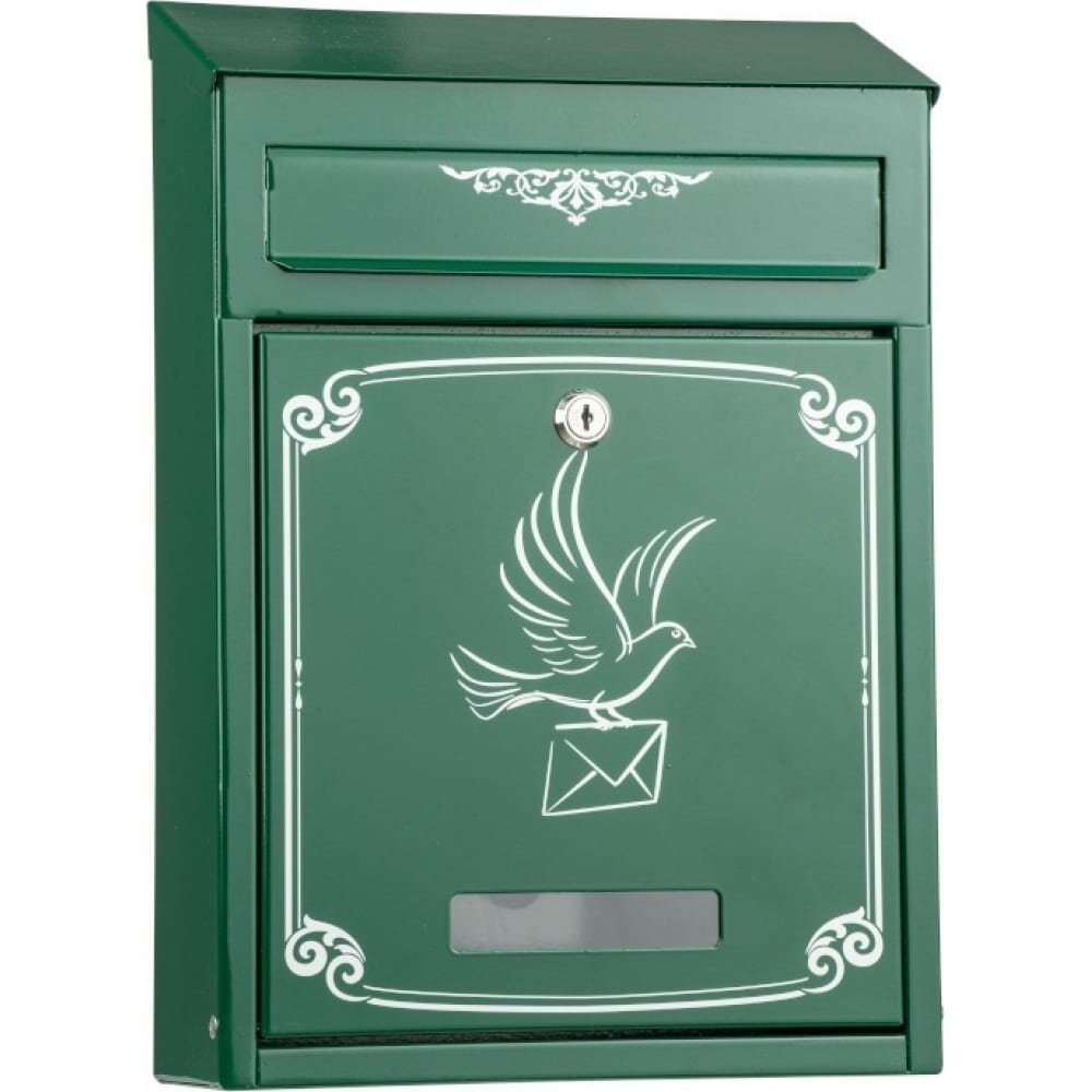 Форком Ящик почтовый Дизайнерский крашенный с рисунком №7 Зеленый X1517808