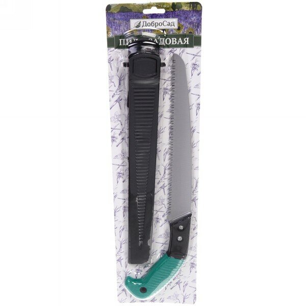 фото Пила садовая "Идеальный сад" лезвие 27см, с чехлом ДоброСад
