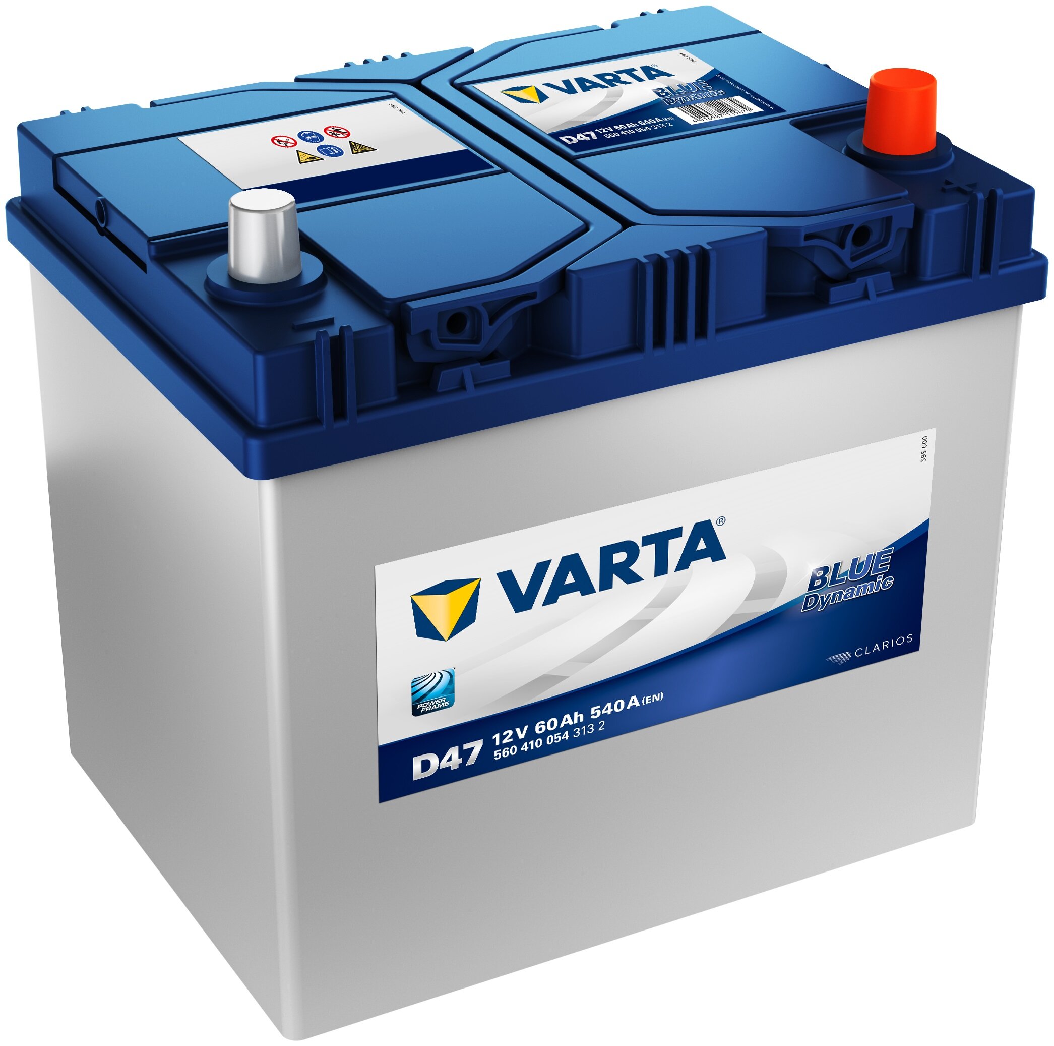 Батарея аккумуляторная ОП 12V 60Ah 540A 232x175x225 VARTA Blue Dynamic / 560410054 /