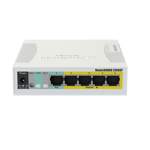 Коммутатор Mikrotik RouterBOARD 260GSP CSS106-1G-4P-1S