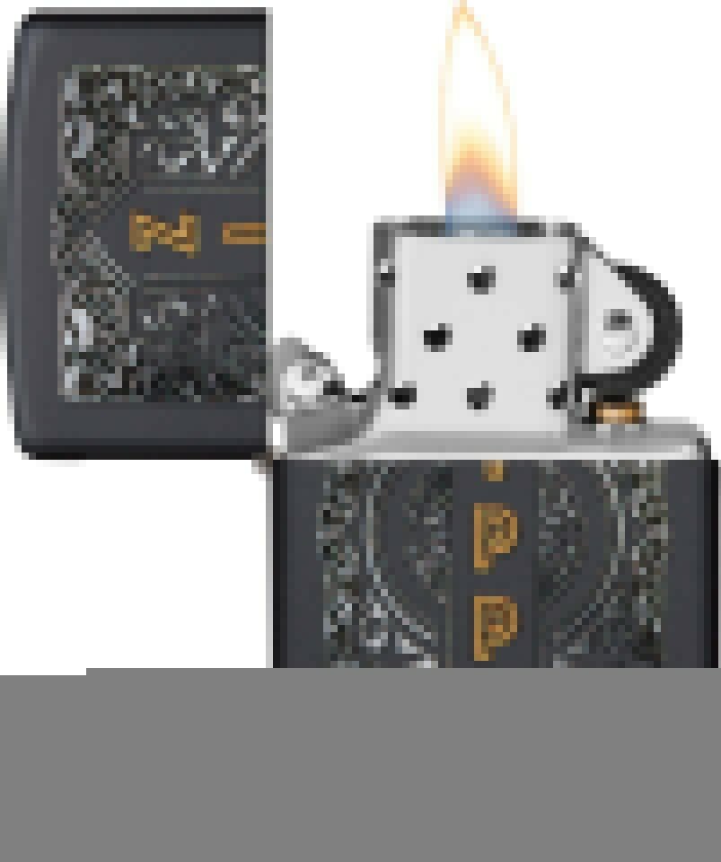 Зажигалка ZIPPO Classic с покрытием Black Matte, латунь/сталь, черная, 38x13x57 мм - фотография № 3