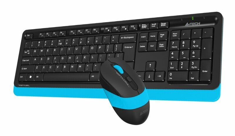Клавиатура и мышь A4TECH FG1010, синий