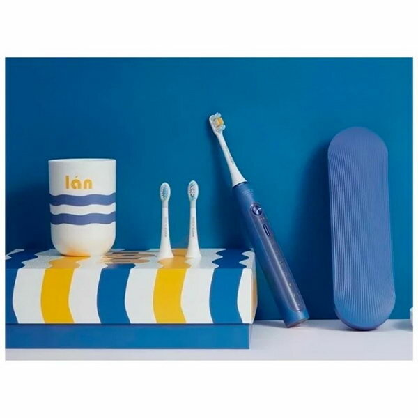 Электрическая зубная щётка Electric Toothbrush X5, 37200 вибр/мин, 3 насадки, синяя