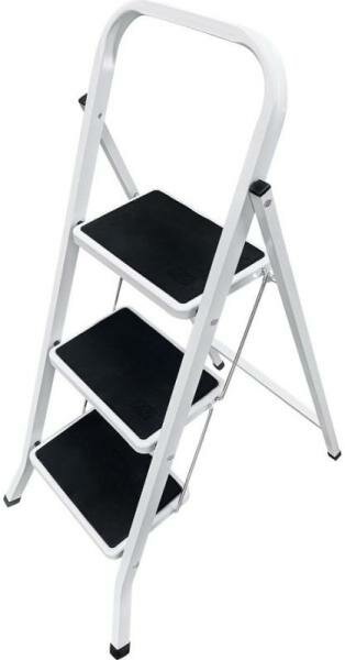 фото Стремянка LadderBel STR-ST-3WSRM 3 ступени (уценка, поврежденная упаковка, царапины)