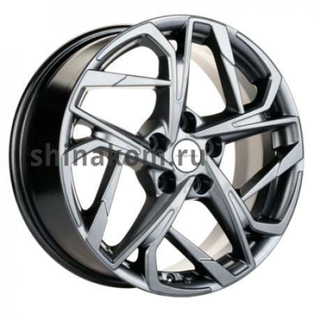  7*17 5*108 ET40 60,1 Khomen Wheels KHW1716 Gray-FP (Chery Tiggo/Tiggo 7 Pro)